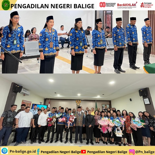 Ketua Pengadilan Negeri Balige melakukan pengambilan sumpah dan janji jabatan serta pelantikan PPPK Pengadilan Negeri Balige Ketua Pengadilan Negeri Balige melakukan pengambilan sumpah dan janji jabatan serta pelantikan PPPK Pengadilan Negeri Balige